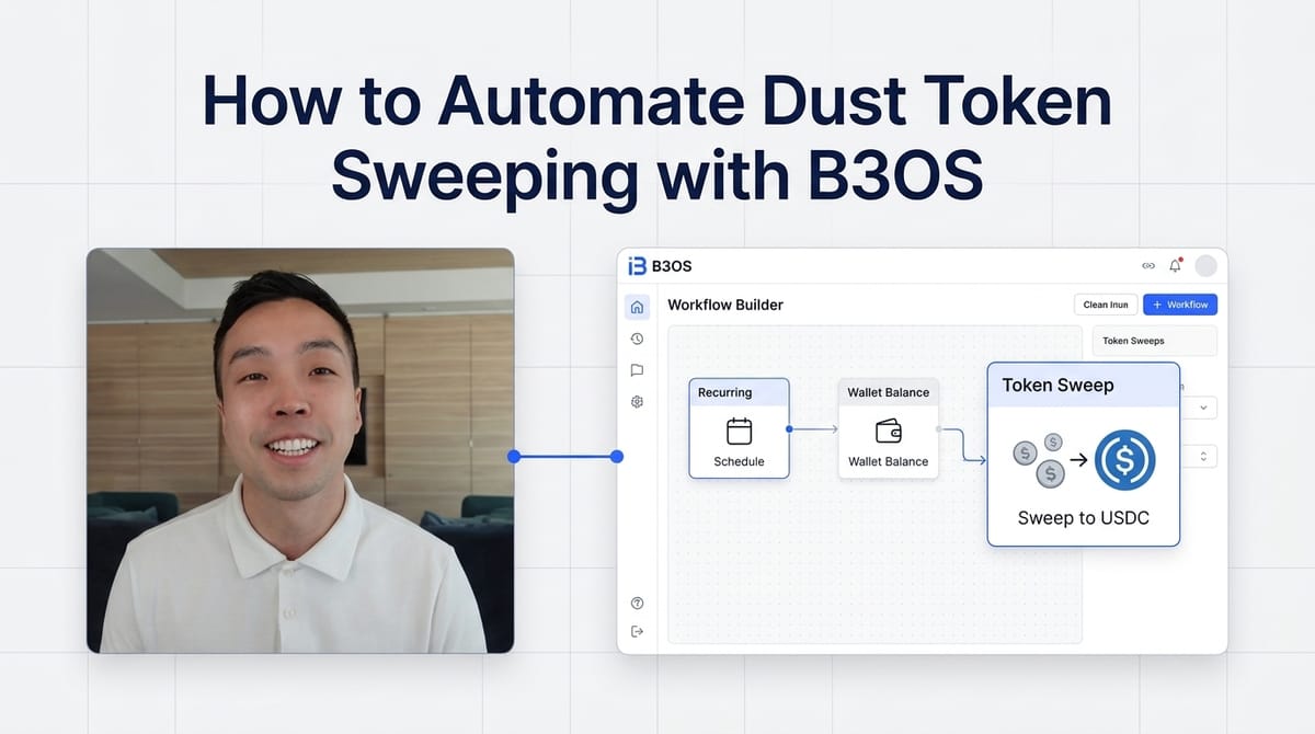 How to Automate Dust Token Sweeping with B3OS video tutorial banner