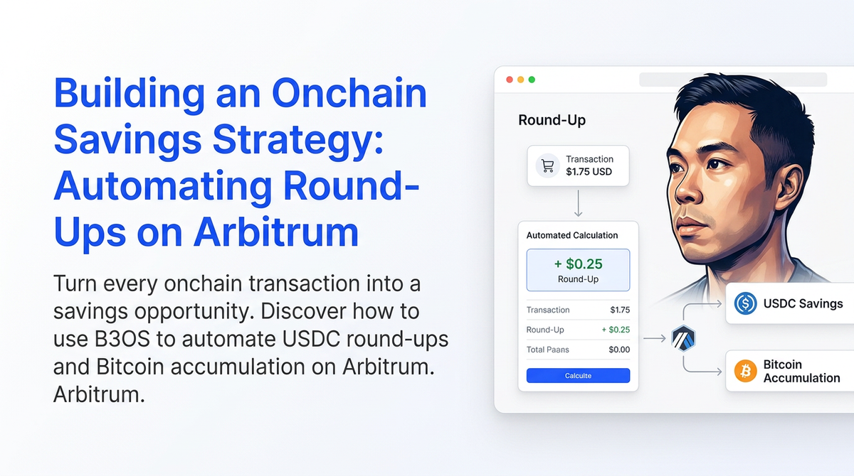 Building an Onchain Savings Strategy: Automating Round-Ups on Arbitrum video tutorial banner