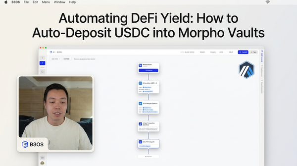 Automating DeFi Yield: How to Auto-Deposit USDC into Morpho Vaults video tutorial banner